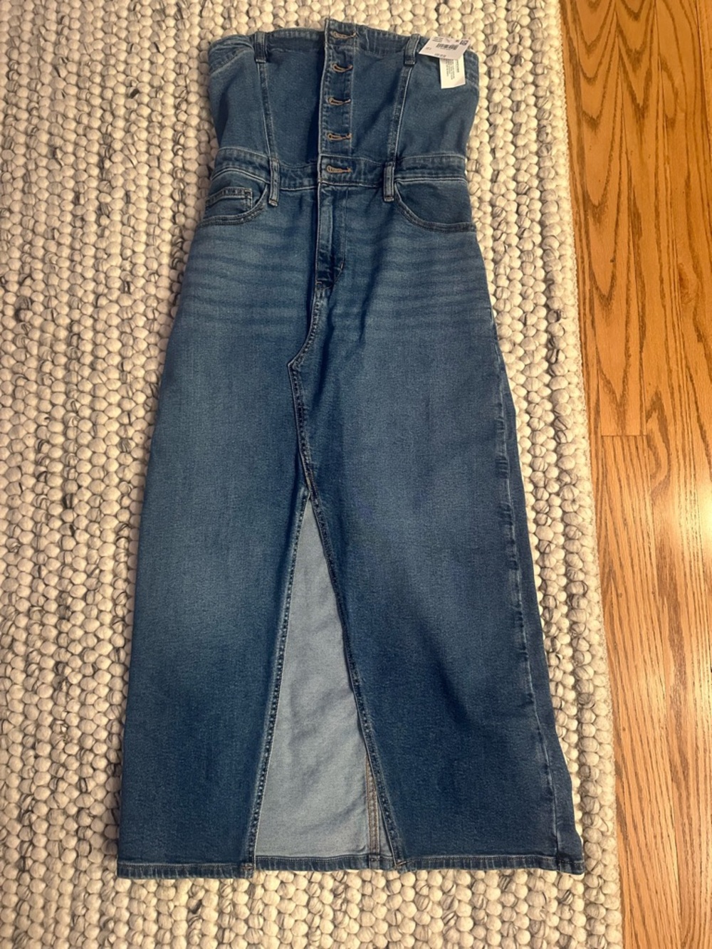 American Eagle Outfitters High-Rise Dark Blue Denim  dress